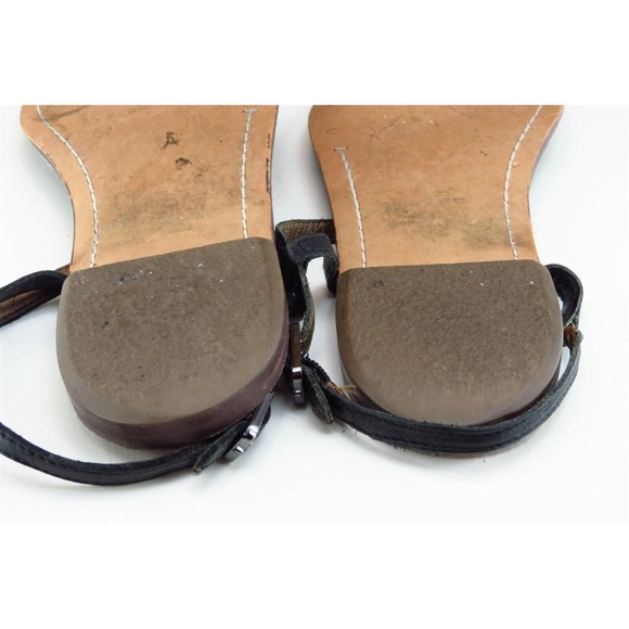 Sam Edelman Sz 7.5 M Black Thong Synthetic Women Sandals Gigi - Picture 6 of 7